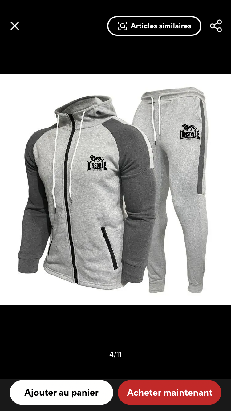 Ensemble LONSDALE Noir
