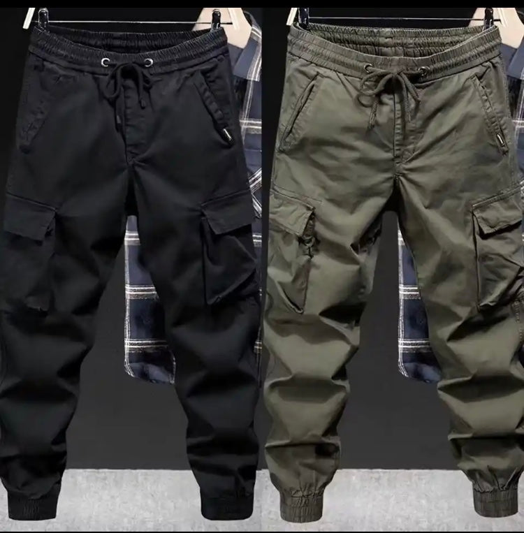 Pantalon Cargo 4 Poches Argent