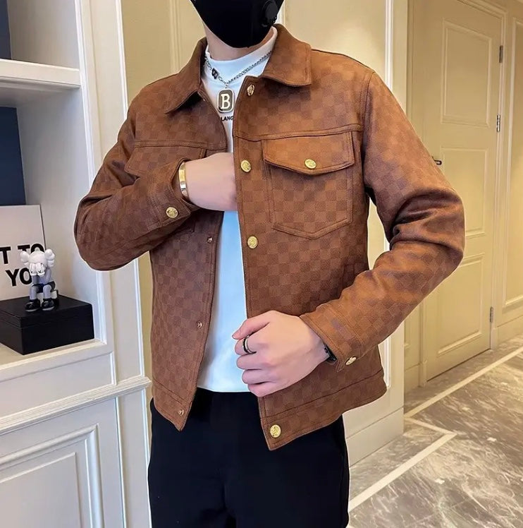 Veste Louis Vuitton Cuir Marron