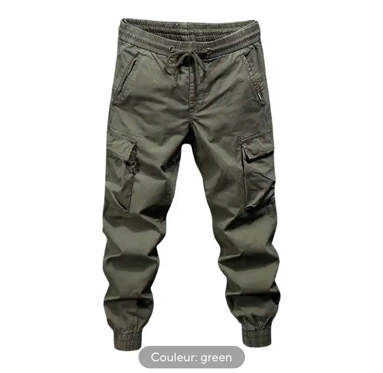 Pantalon Cargo 4 Poches Argent