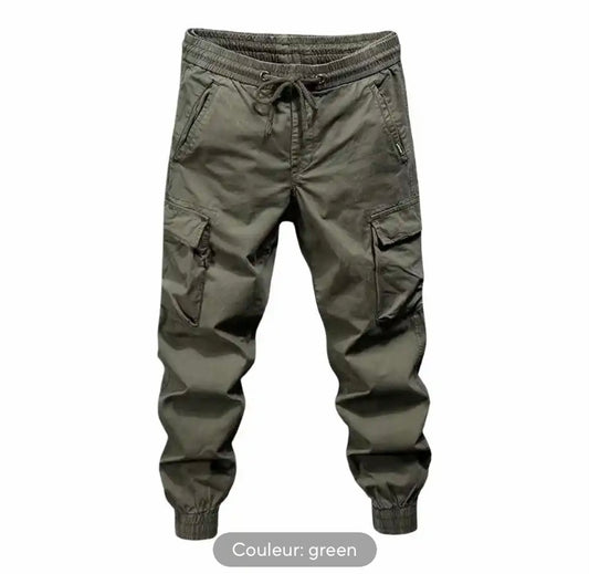 Pantalon Cargo 4 Poches Argent