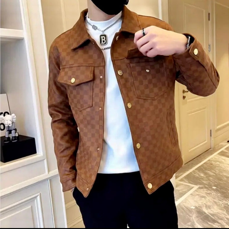 Veste Louis Vuitton Cuir Marron