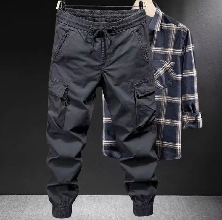 Pantalon Cargo 4 Poches Gris