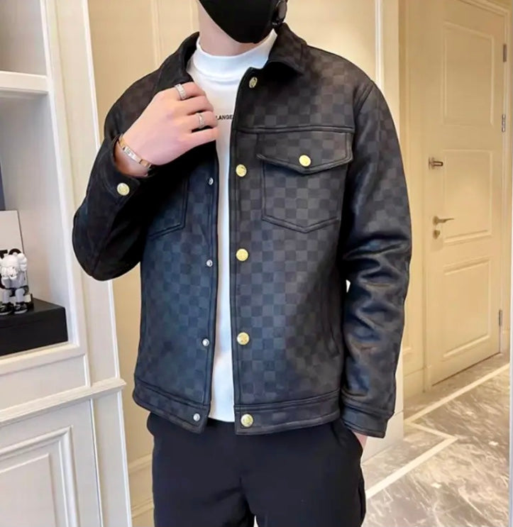 Veste Louis Vuitton Cuir Noir