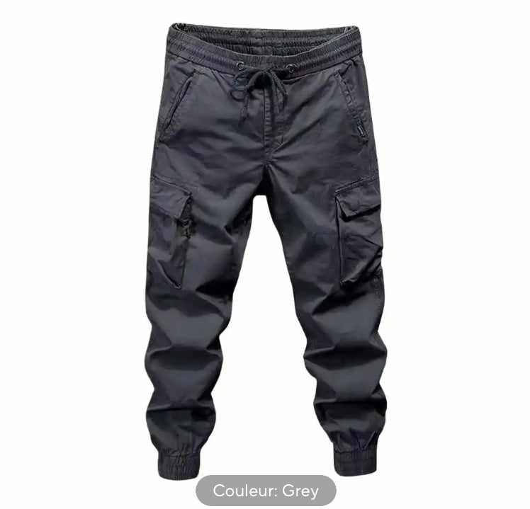 Pantalon Cargo 4 Poches Gris