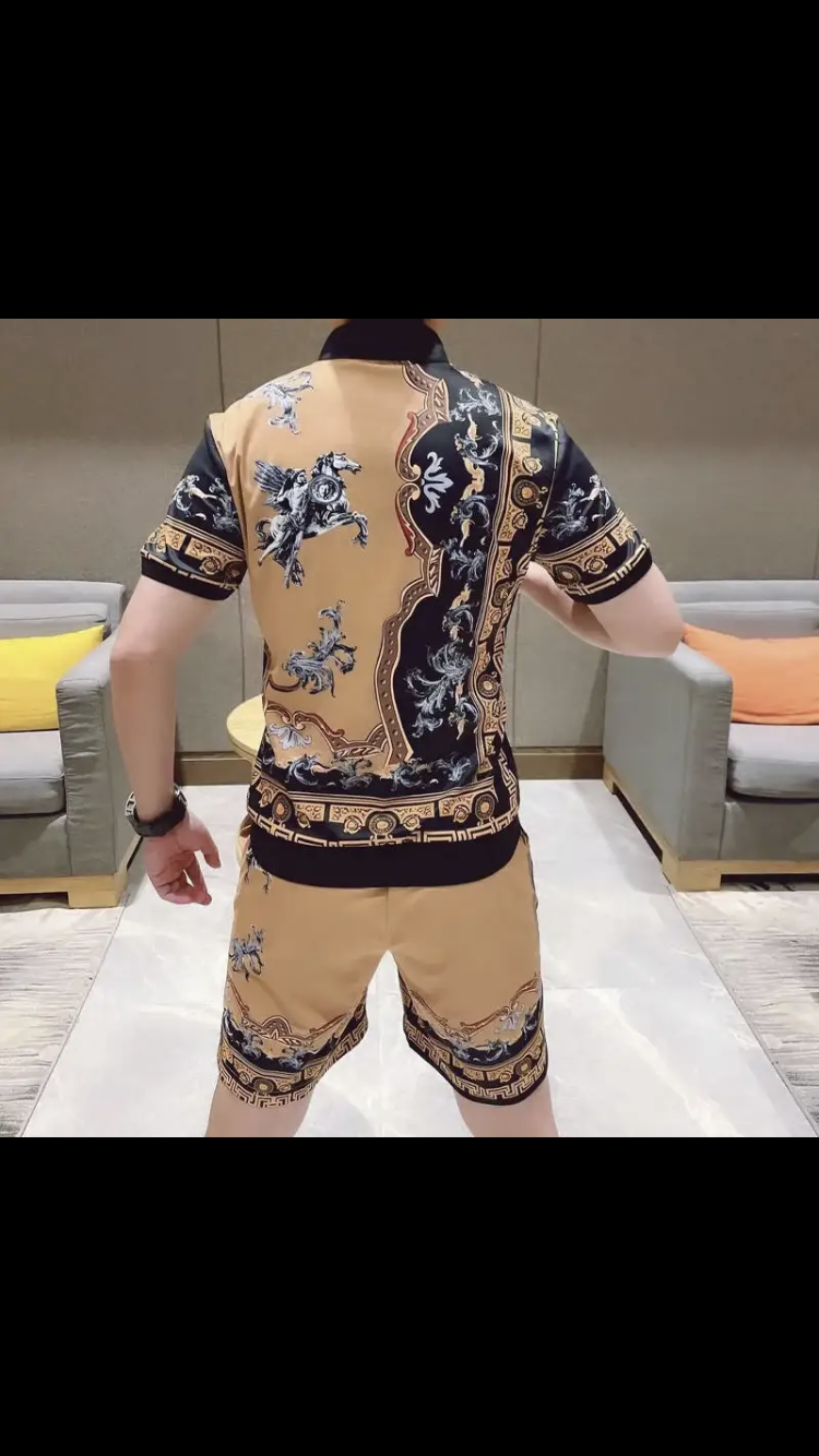 Ensemble de été shorts avec t-shirt 👕 Versace 2 couleur