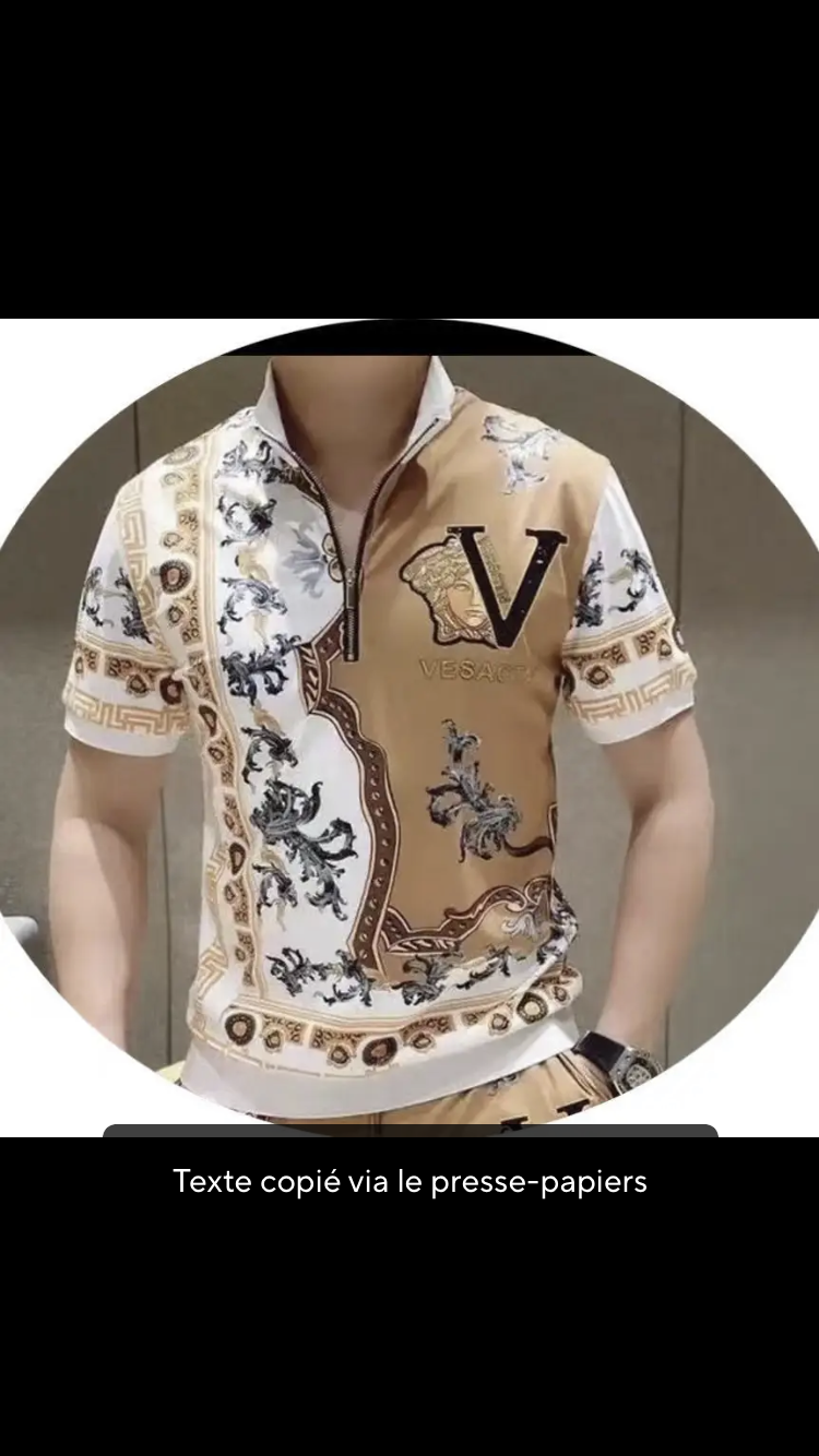 Ensemble de été shorts avec t-shirt 👕 Versace 2 couleur