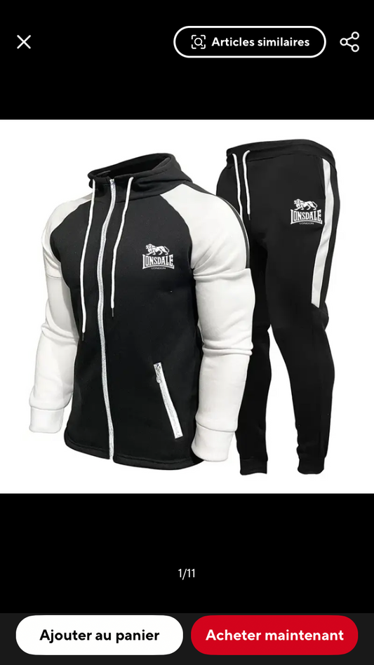 Ensemble LONSDALE Noir