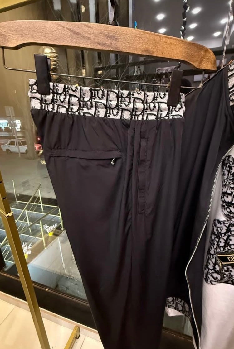 Ensemble dior pantalon et veste noir sport chic tendance Dior