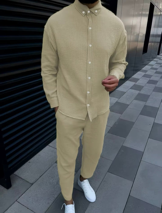 Ensemble confortable Beige