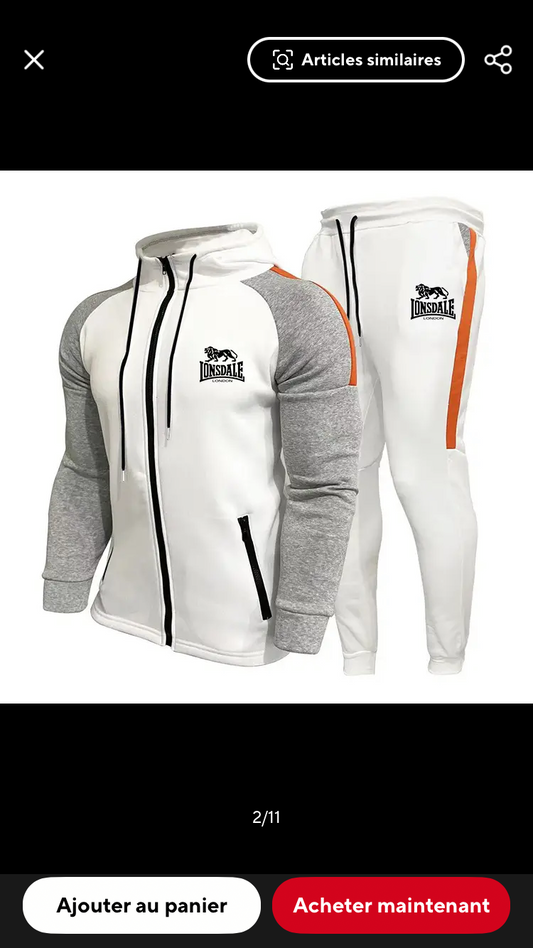 Ensemble LONSDALE Blanc