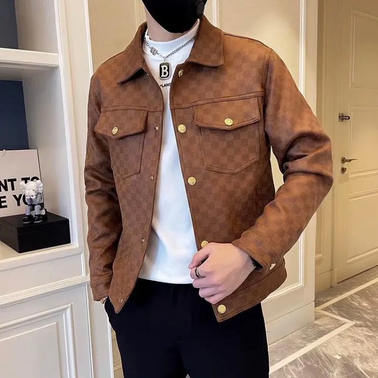 Veste Louis Vuitton Cuir Marron