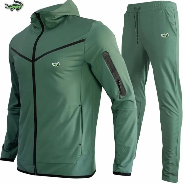 Ensemble Survêtement Lacoste Vert 100% coton